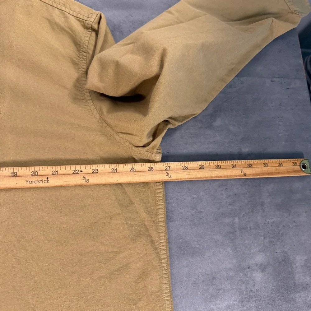 Levis Button Down Shirt Mens XL Tan Relaxed Fit Long Sleeve Cotton Authentic New